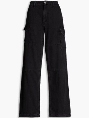 rag & bone Nora High Rise Wide Leg Cargo Featherweight Jeans  Size 25